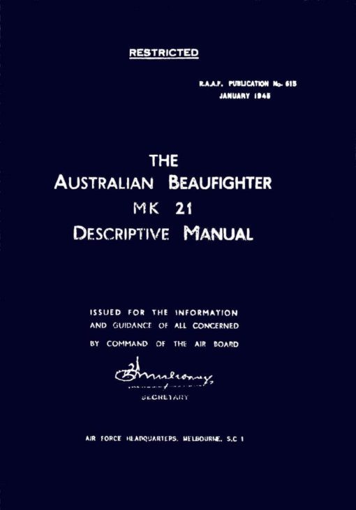 Flight Manual for the Bristol Beaufighter