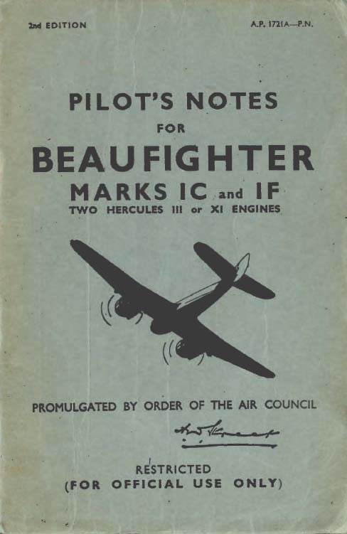Flight Manual for the Bristol Beaufighter