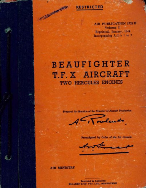 Flight Manual for the Bristol Beaufighter