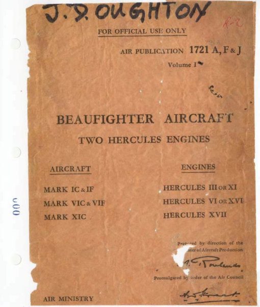 Flight Manual for the Bristol Beaufighter
