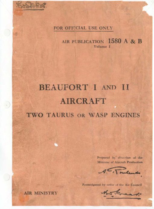 Flight Manual for the Bristol Beaufort