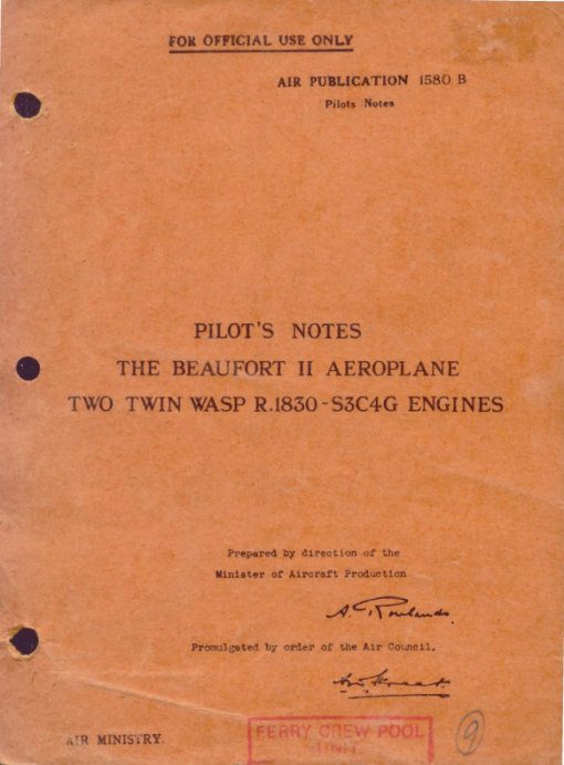 Flight Manual for the Bristol Beaufort