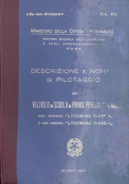 Flight Manual for the Macchi M.416