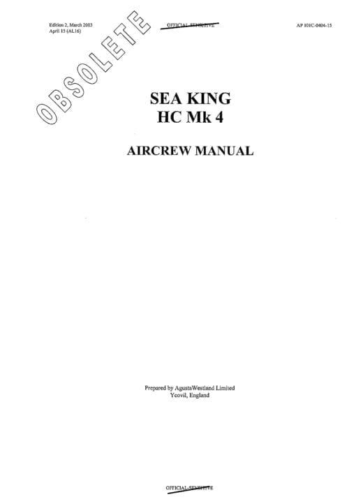 Flight Manual for the Westland Sea King