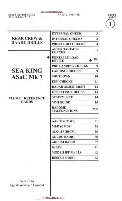 Flight Manual for the Westland Sea King