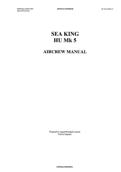 Flight Manual for the Westland Sea King