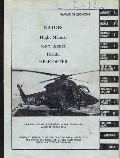 Flight Manual for the Kaman SH-2 Seasprite