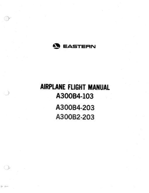 Flight Manual for the Airbus A300B