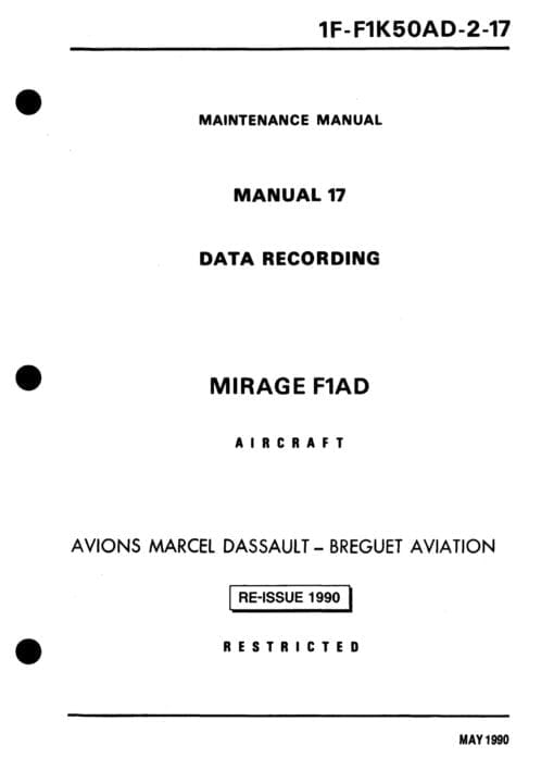 Flight Manual for the Mirage F1