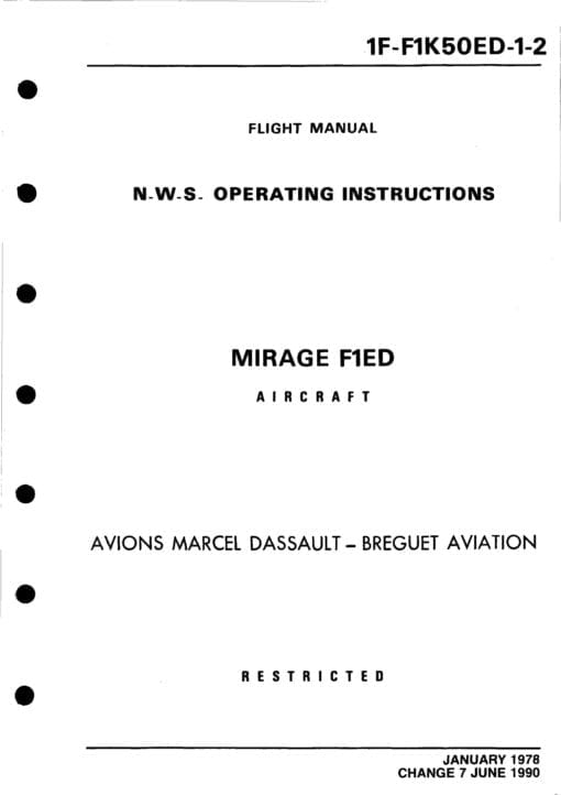 Flight Manual for the Mirage F1