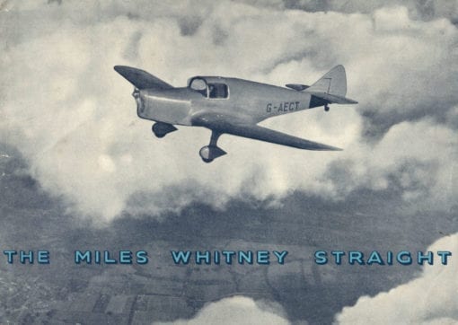 Flight Manual for the Miles M11 Whitney Straight