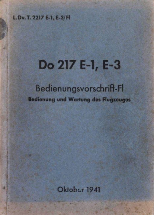 Flight Manual for the Dornier Do217
