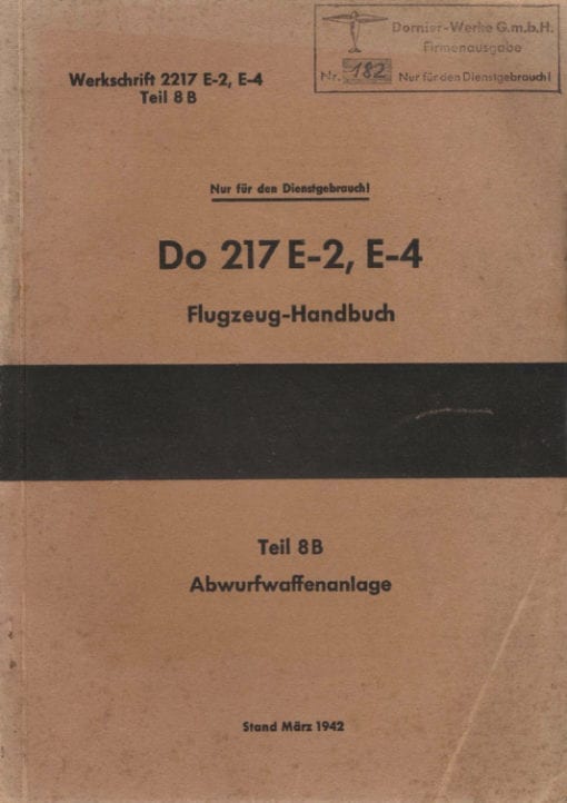 Flight Manual for the Dornier Do217