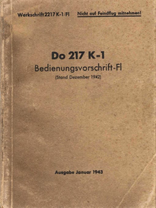 Flight Manual for the Dornier Do217