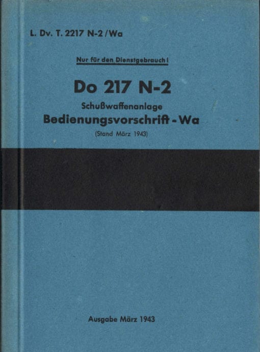 Flight Manual for the Dornier Do217