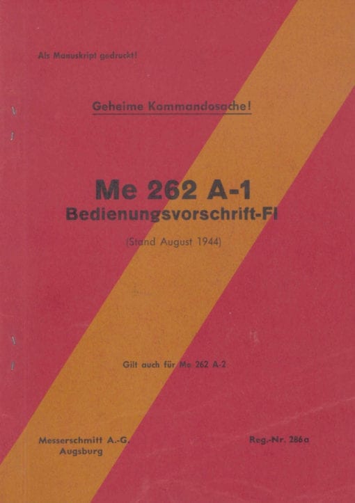 Flight Manual for the Messerschmitt Me262