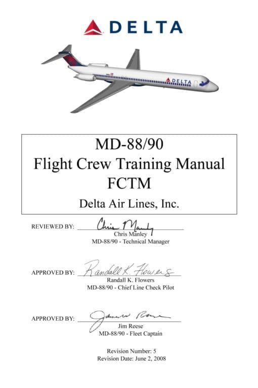 Flight Manual for the McDonnell-Douglas MD-88 MD-90