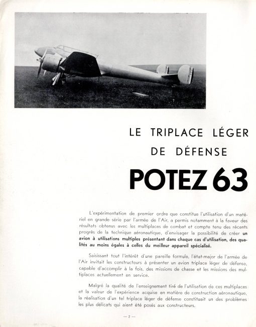 Flight Manual for the Potez 63
