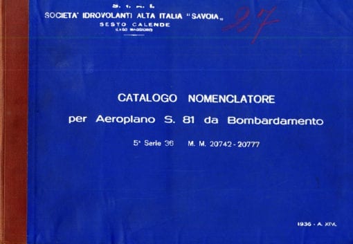 Flight Manual for the Savoia-Marchetti SM81 Pipistrello