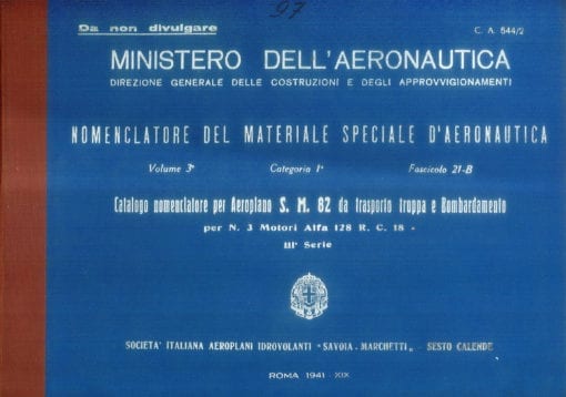 Flight Manual for the Savoia-Marchetti SM82 Marsupiale