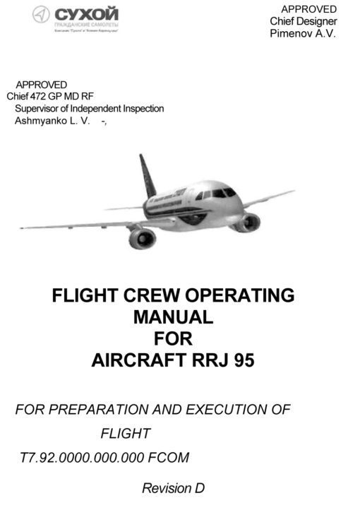 Flight Manual for the Sukhoi Superjet