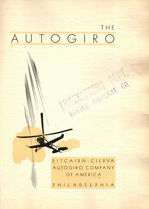 Flight Manual for the Cierva C.19 and C.30 Autogiro