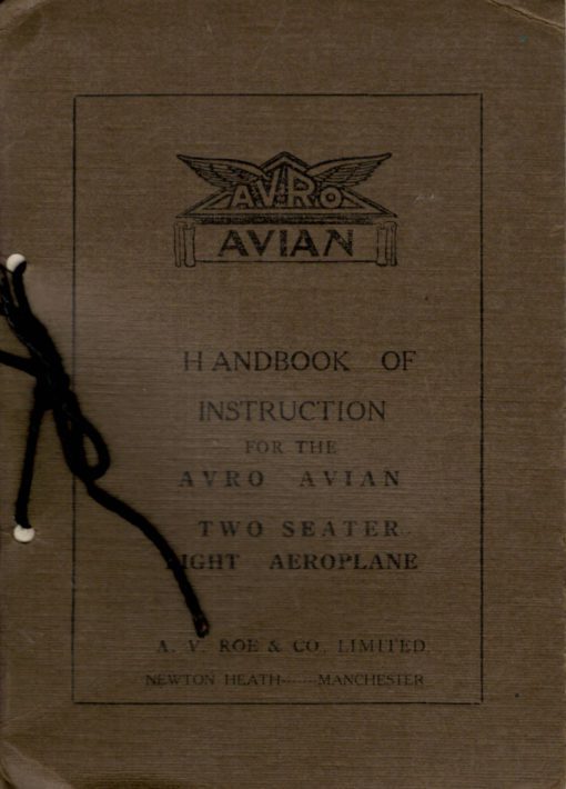 Flight Manual for the Avro Avian