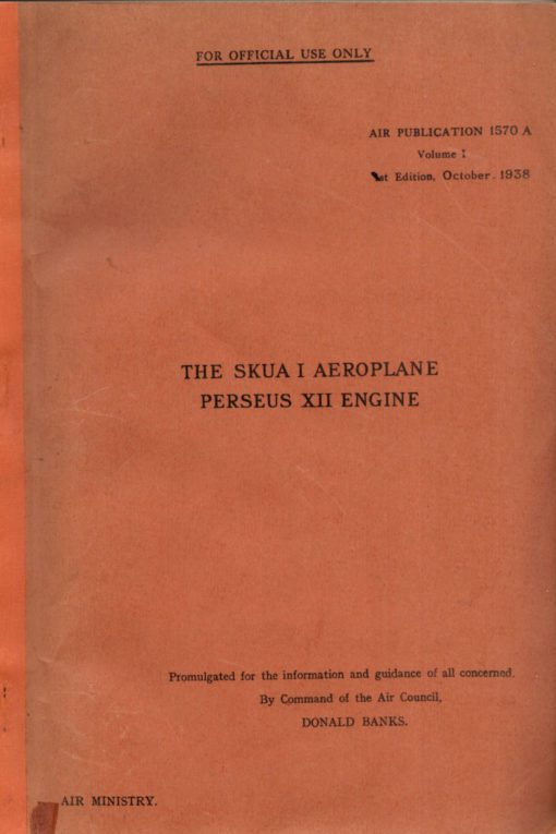 Flight Manual for the Blackburn Skua and Roc