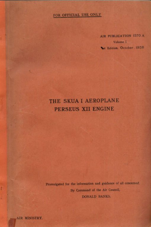 Flight Manual for the Blackburn Skua and Roc