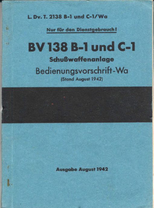 Flight Manual for the Blohm & Voss BV138B