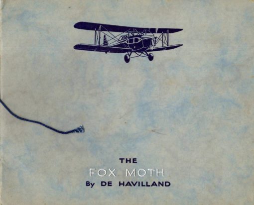 Flight Manual for the De Havilland DH83 Fox Moth