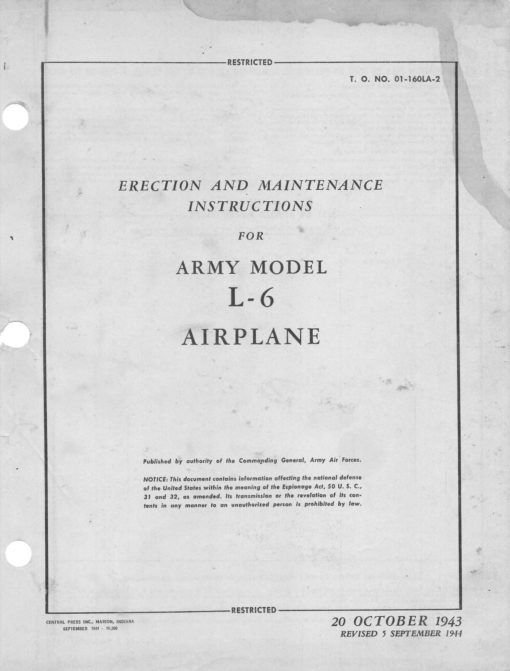 Flight Manual for the Interstate L-6 Cadet