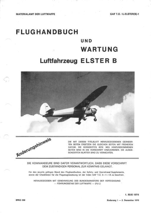 Flight Manual for the Putzer Elster