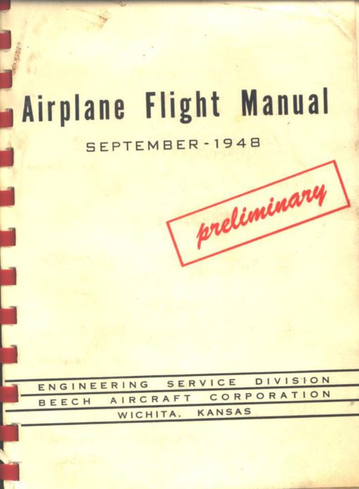 Flight Manual for the Beechcraft Model 34 Twin Quad