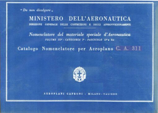 Flight Manual for the Caproni Ca310 and Ca311