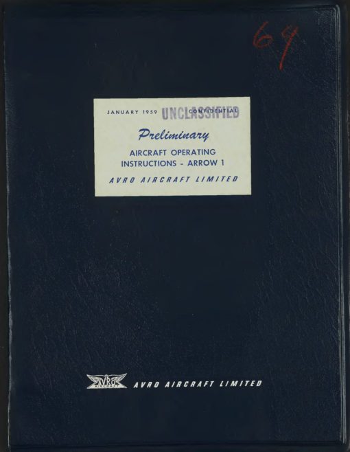 Flight Manual for the Avro Canada CF-105 Arrow