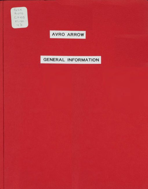 Flight Manual for the Avro Canada CF-105 Arrow