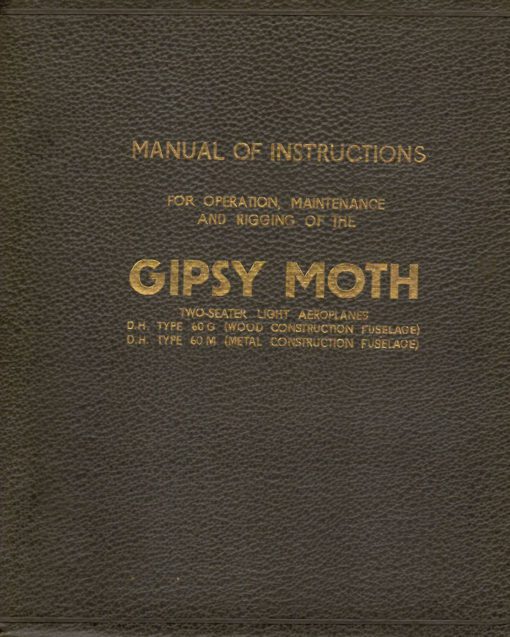 Flight Manual for the De Havilland DH60 Moth