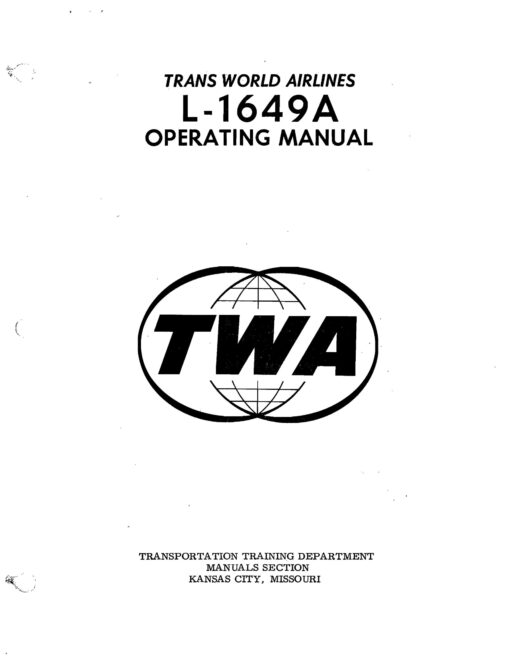 Flight Manual for the Lockheed L1649 Starliner