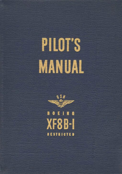 Flight Manual for the Boeing XF8B-1