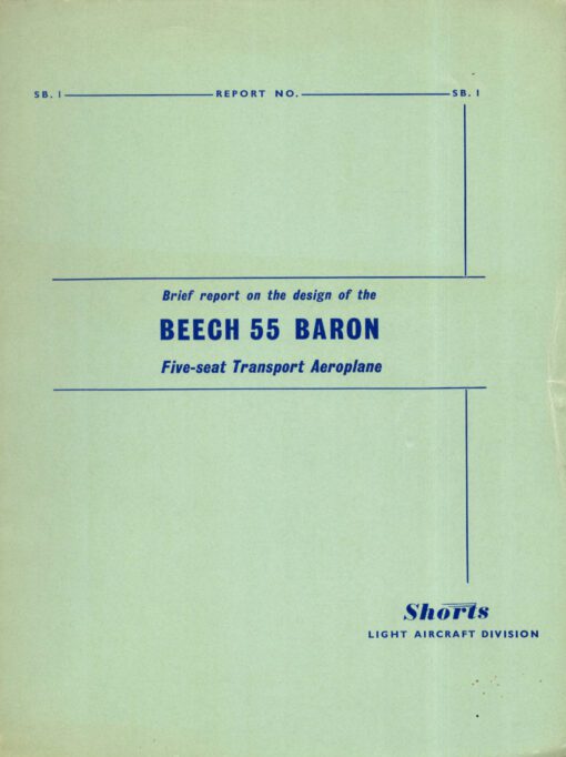 Flight Manual for the Beech T-42 Cochise Model 55 Baron