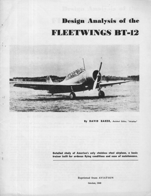 Flight Manual for the Fleetwings BT-12
