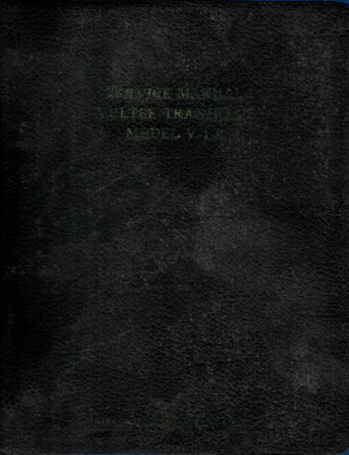 Flight Manual for the Vultee V-1A