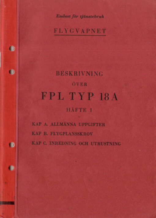 Flight Manual for the Saab 18