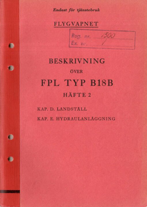 Flight Manual for the Saab 18