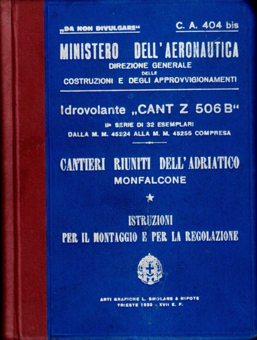 Flight Manual for the CANT Z506