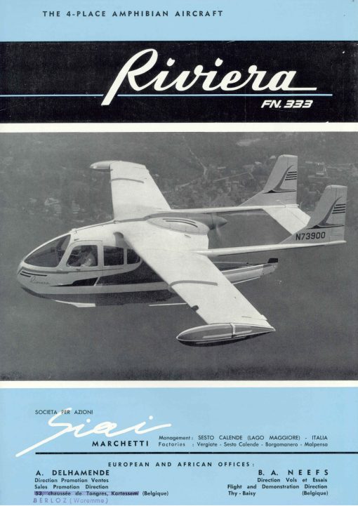 Flight Manual for the Siai Marchetti FN333 Riviera