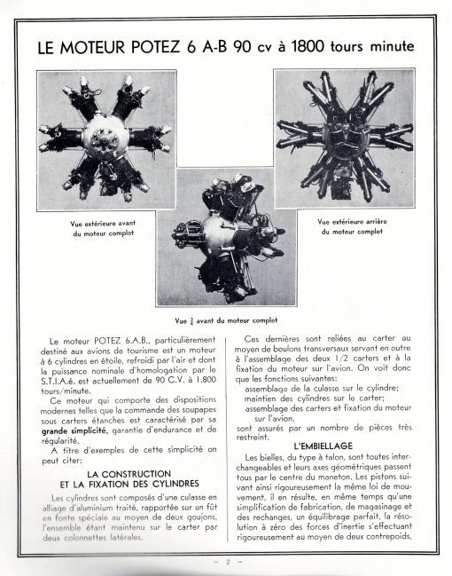Flight Manual for the Potez 36